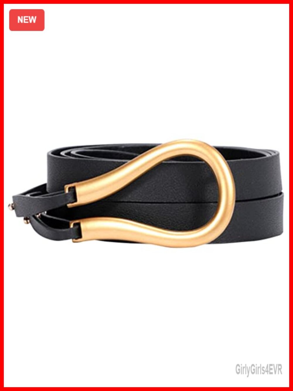 PU Leather Waist Belt Double Strap Tie Wrap Cinch Belt Women's